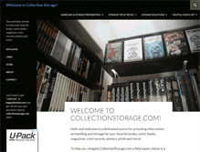 Tablet Screenshot of collectionstorage.com